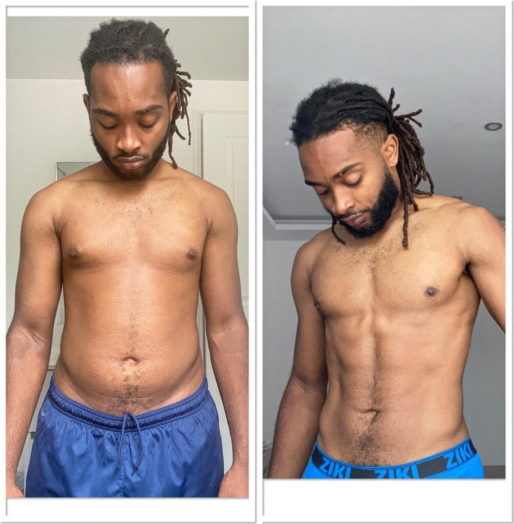 Transformation physique avant/après de Dymi (16 semaines) – coaching Faress BKH, personal trainer