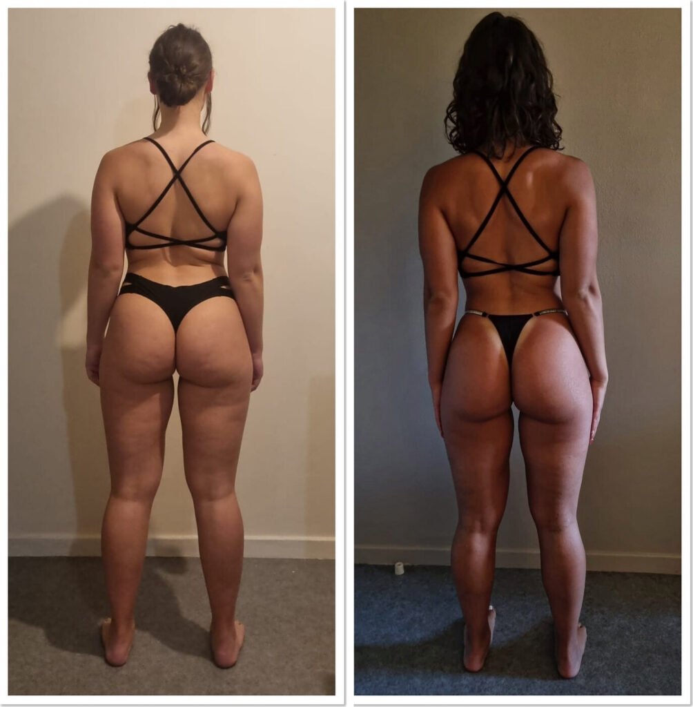 Transformation physique avant/après de Clem (16 semaines) – coaching Faress BKH, personal trainer